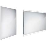 Nimco - Огледало със LED осветление, 60x80 см, правоъгълно, алуминиево ZP 11002 (ZP 11002)