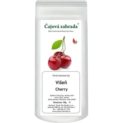 Čajová zahrada Višeň černý ochucený čaj černý čaj 90 g