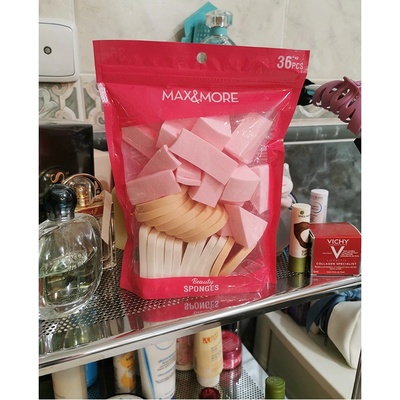 Max & More Beauty Kozmetické hubky 36 ks