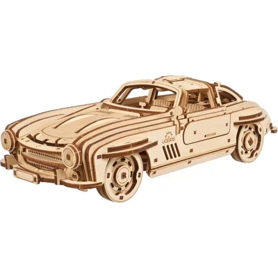 UGears Дървен 3D пъзел Ugears от 262 части - Спортен купе автомобил (U-70205 )