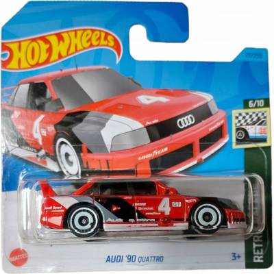 Mattel Hot Wheels Audi '90 Quattro, červené, HKJ81