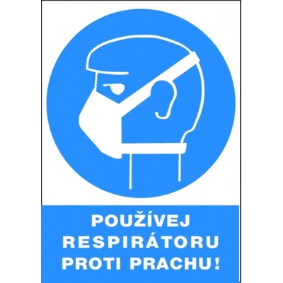 Červa | Bezpečnostní tabulka Používej respirátor proti prachu