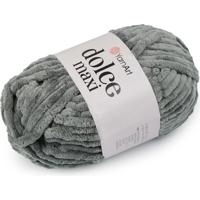 Stoklasa Pletací žinylková příze Dolce Maxi 200 g Balení: 1 ks, Varianta: 10 (760) šedomodrá 10 (760) šedomodrá