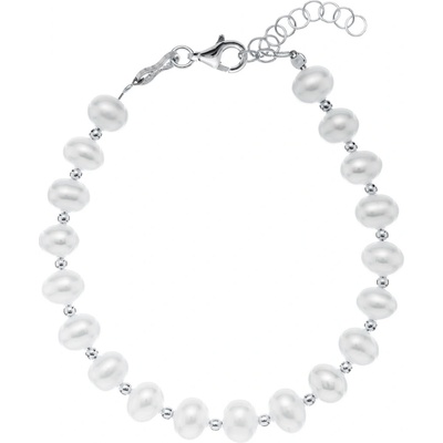 Alisia Půvabný perlový náramek pro ženy AL3047-Argento