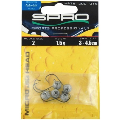 SPRO Jigové hlavy Freestyle Tungsten Micro Jig29 Black vel.2 2,7 g