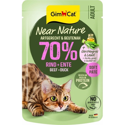 GimCat Near Nature hovězí a kachna 85 g