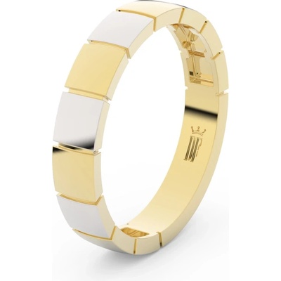 Danfil prsten DLR3058 žluté zlato bez kamene povrch RH