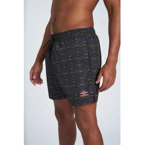 Umbro Бански гащета Umbro Printed swimming shorts - Green (Dark Olive Phoenix)