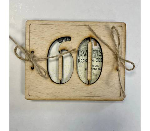 Dřevěné přání - 60