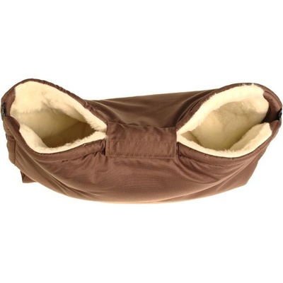 Kaarsgaren Merino rukávnik na zips 30 x 50 cm Ovčia vlna hnedý