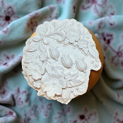 Zafilo Sádrový odlitek Květinová Mandala 0,35 g