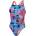 Speedo Бански костюм Speedo Women's Allover Digital Powerback One Piece Swimsuit - Siren Red/Blue