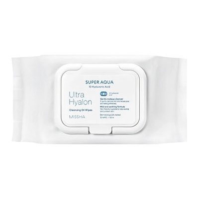 MISSHA SUPER AQUA Ultra Hyalon Cleansing Oil Wipes Čistící ubrousky 30 ks