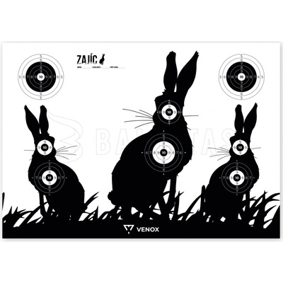 Terče Venox Rabbit Papierový 61x43cm 10ks