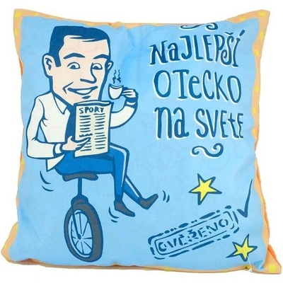 GiftyCity mikroplyš najlepší otecko 40 x 40 cm