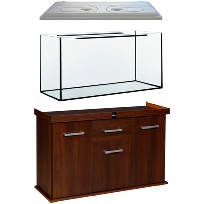 Diversa Solid 120 akváriový komplet rovný biely 240 l