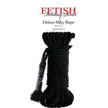 Image 1 of Pipedream Fetish Fantasy Deluxe Silky Rope Black
