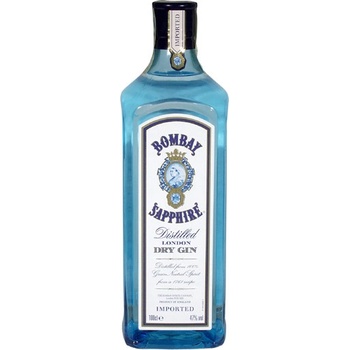 Bombay Sapphire London Dry Gin 40% 1 l (holá láhev)