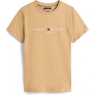 Tommy Hilfiger Тениска Tommy Hilfiger Logo Crew Neck T Shirt - Camel GV7