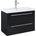 Roca Шкаф Kwadro Glossy black, 815 х 395 mm, база с две чекмеджета и умивалник (A852476351)