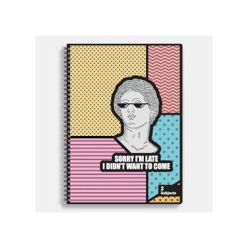 Sentio Тетрадка със спирала A4, 70 листа, 2 теми Meme