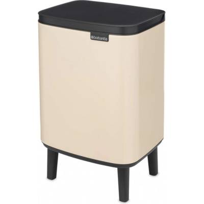 Brabantia Кош за боклук Brabantia Bo Small Hi 1010461, 7 л, Повдигнат, Плавно и безшумно отваряне, Противоплъзгаща основа, Бежов (1010461)