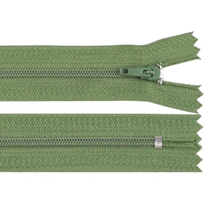 Pro Háčkování Spirálový zip pinlock No 3 délka 20 cm lahvově zelený
