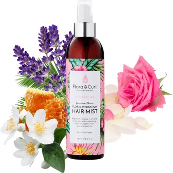 Image 1 of Flora & Curl Хидратиращ спрей Flora&Curl Rose Water Curl Mist, 250 мл