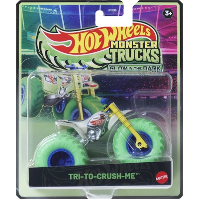 Mattel Hot Wheels Monster Trucks svítící ve tmě asst JFX08