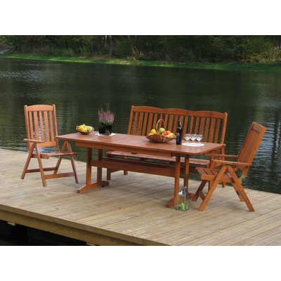 Zahradní dřevěné křeslo LUISA tm.zelená