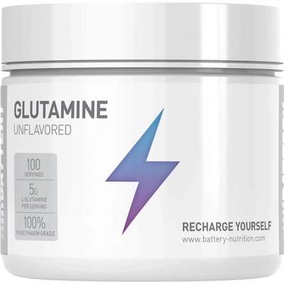 Battery Glutamine Powder [500 грама] Неовкусен