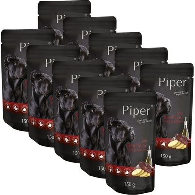 Dolina Noteci Капсула Piper Adult с говеждия черен дроб и картофи 10 x 150 г