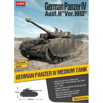 Academy Германски танк German Panzer IV Ausf. H. " Ver. MID" (13516)