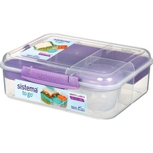 Sistema Box Bento Lunch To Go 1,65 l transparentní/fialová