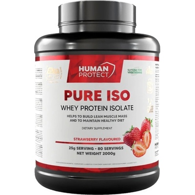 Human Protect Pure Iso | Whey Protein Isolate [2000 грама] Ягода
