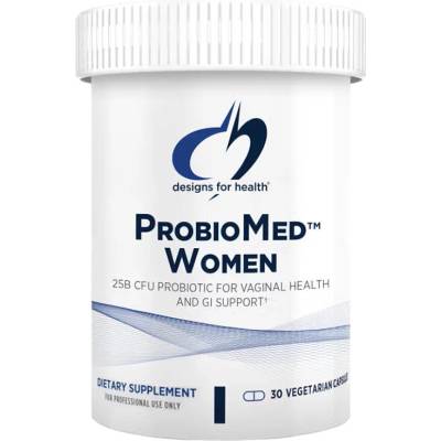 Designs for Health ProbioMed Women (Пробиотик с 25 млрд. CFU и 9 щама) - Баланс на вагиналната флора, 30 капсули (00682 (PBMW30) DFH)
