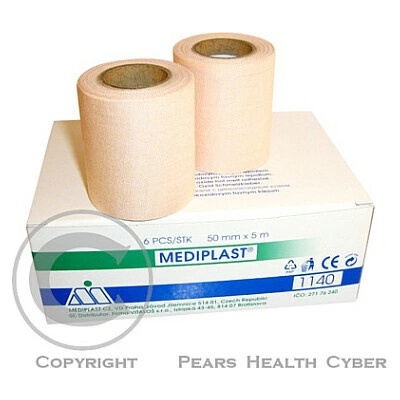 Mediplast 5 cm x 5 m 1140 6 ks
