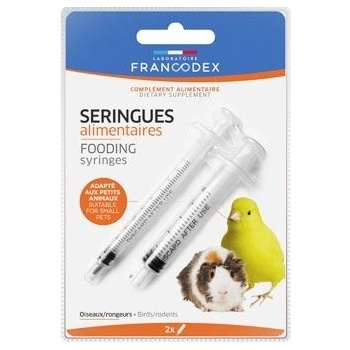 Francodex Dokrmovací stříkačky pro hlodav. a ptáky 2ks