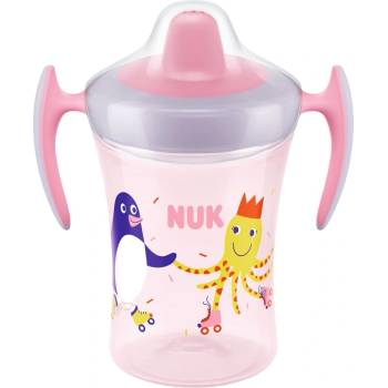 Nuk Неразливаща се чаша с мек накрайник NUK Evolution - Trainer Cup, 230 ml, розова (10255609)