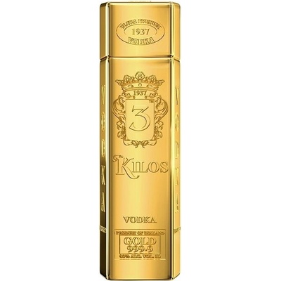 3 Kilos Gold 999.9 Vodka 40% 1 l (tuba)