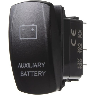 Rocker2 spínač AUXILIARY BATTERY 12/24V