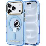 KARL LAGERFELD Калъф за телефон за iPhone 18 Pro / iPhone 17 Pro IML Peekaboo Print Metal Frame MagSafe (KLHMP18L6HCPSCB) - Karl Lagerfeld - Светлосин