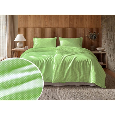 Áčko Obliečky z dreva DOTTIES Lime Klasické 70x90 140x200
