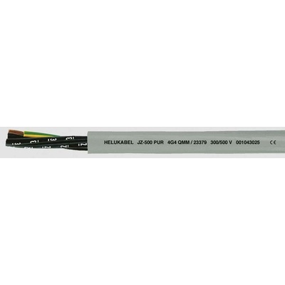 Helu JZ-500 PUR 23367-1000 riadiaci kábel 7 G 1.5 mm² 1000m sivá