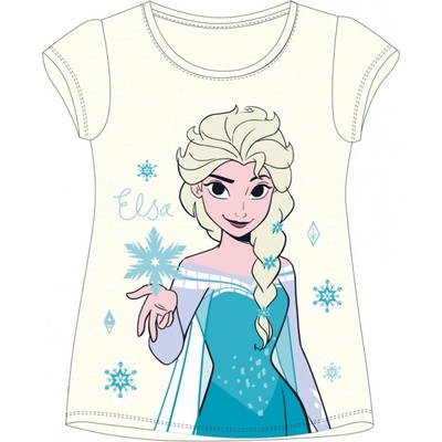 dívčí tričko disney frozen ELSA krémové