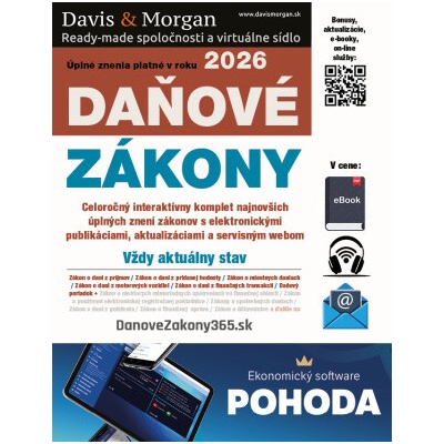 Daňové zákony 2026 SR XXL ProFi