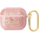 Guess Glitter Flakes Metal Logo Pouzdro pro AirPods 3 GUA3HGGSHP