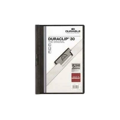 Dosky s rýchloviazačom DURACLIP® 30, čierna, s klipom, A4, DURABLE
