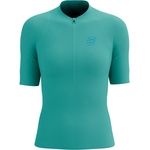 Compressport Дамска тениска Compressport Women's Trail Racing Postural S/S Top Running shirt - Pool Blue (916-3351-0412)