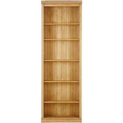 Knižnica z borovicového dreva v prírodnej farbe 74x223x37 cm Anita – Støraa